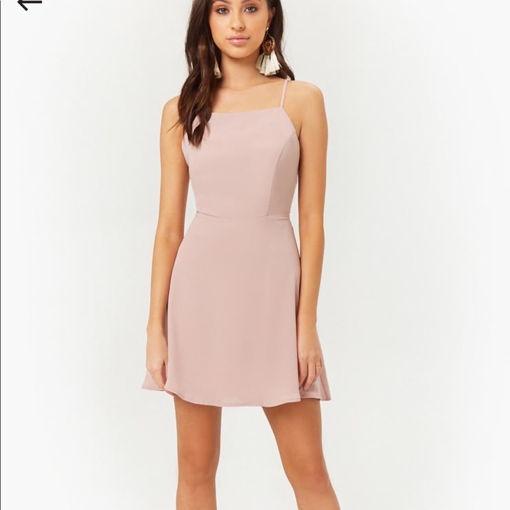 Chiffon crossed woven dress